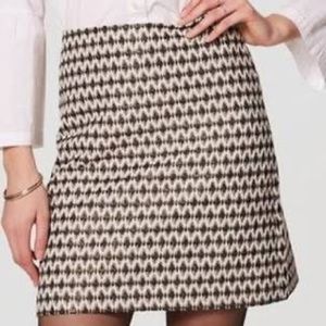 LOFT Patterned Mini Skirt